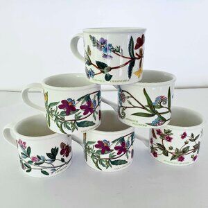 Port Meirion Botanic 6 oz Coffee or Tea Cups Set of 6